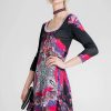 Mujer Custo Vestidos | Ekos Floral Negro